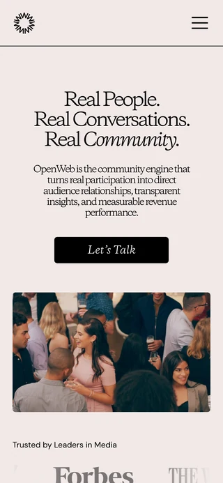 OpenWeb on mobile
