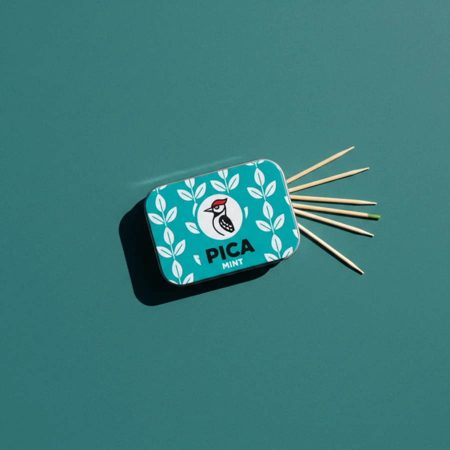 PICA Mint toothpicks — tin