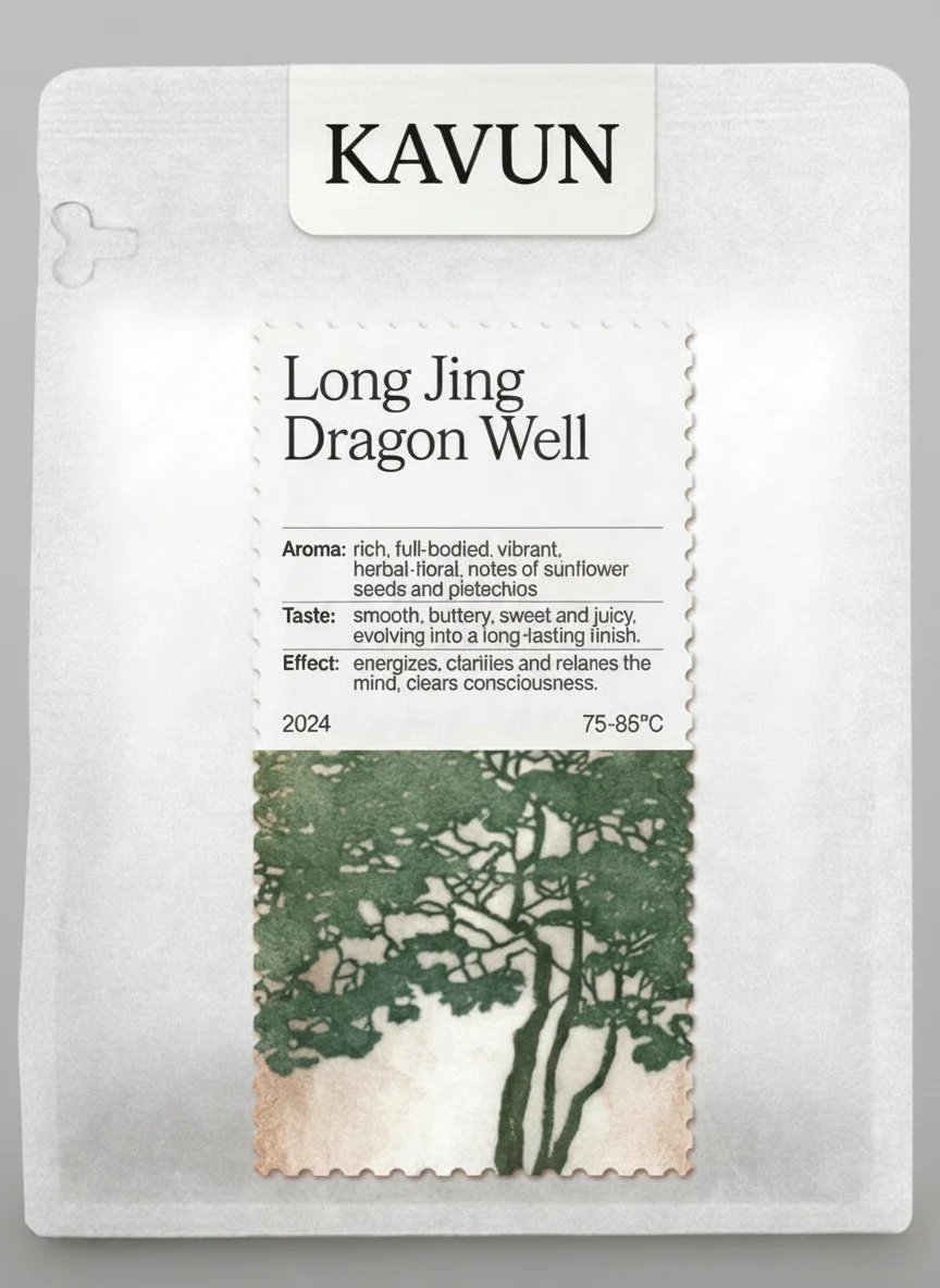 Kavun tea pack — Long Jing Dragon Well green tea